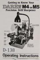 Darex Operators Instruction M4, M5 Precision Drill Sharpener Manual